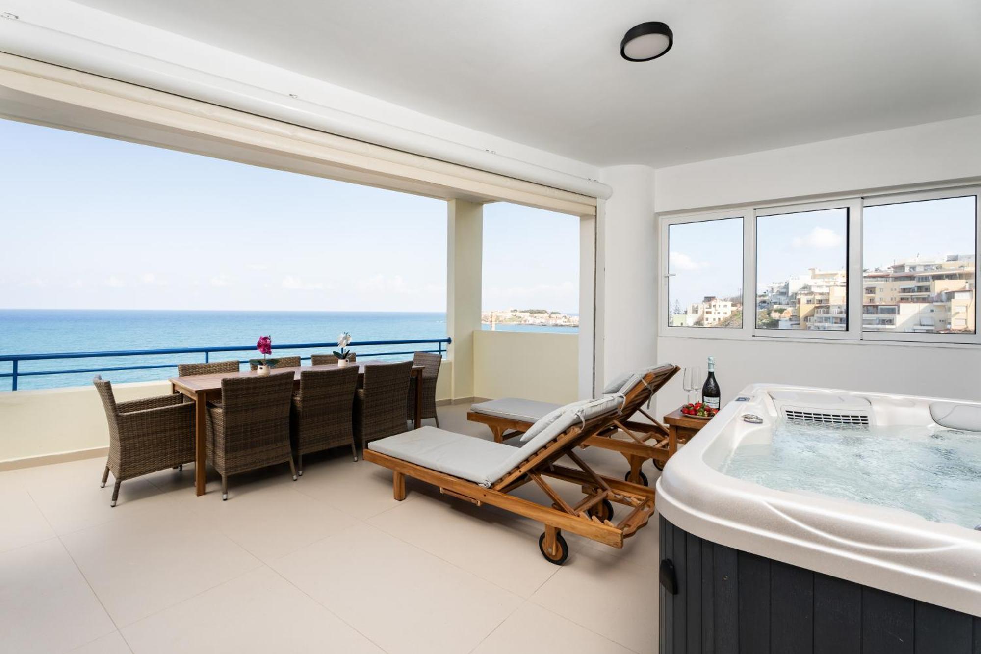 Secret View Apartment, With Private Jacuzzi Rétino Exterior foto